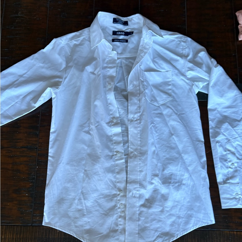 Izod Boys Crisp White Dress Shirt